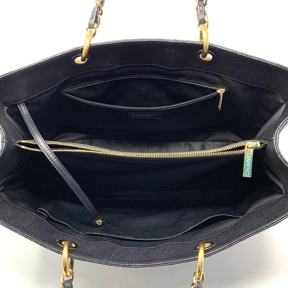 100% Auth Chanel Caviar Grand Shopping XL Tote Bag - Picture 12 of 15